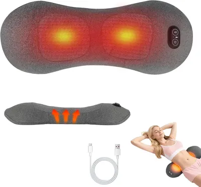 Produktbild von 3-in-1 Rückenmassagegerät mit Traktion, Vibration & Wärme – Ergonomische Rückenstütze für Nacken, Schultern & Rücken