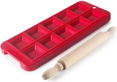 Produktbild von Ibili Quadratische Ravioli + Teigrolle Durchsichtig  Durchsichtig One Size