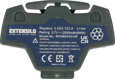 Produktbild von EXTENSILO Akku kompatibel mit Kärcher 1.633-448.0, 1.633-445.0, 1.633-451.0, 1.633-444.0 Home Cleaner Heimroboter Grau (2500 mAh, 3,7 V, Li-Ion)