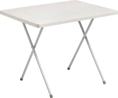 Produktbild von Campingtisch Eva 80 x 60 x 62/50 cm, Stahlgestell Esstisch Beistelltisch Camping