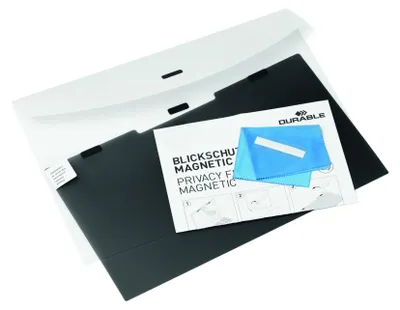 Zdjęcie produktu dla DURABLE Filtr prywatyzuj?cy MAGNETIC 14.0'' 16:9, Antracytowy / Szary, 514457