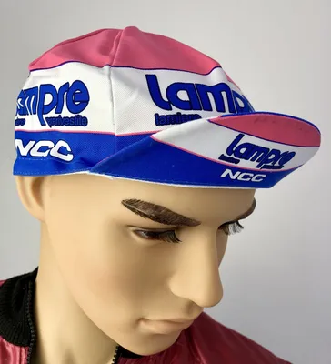 Produktbild von Retro Radsportmütze Team Lampre NGC