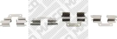 Produktbild von MAPCO 9638 Zubehörsatz Scheibenbremsbelag Hinten für LAND ROVER Freelander 2 SUV (L359)