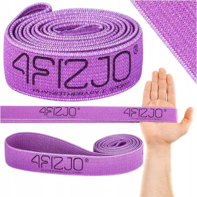 Produktbild von 4FIZJO Material Fitnessband, 210x3,5x0,2 cm, Widerstand 20-27 kg, Lila