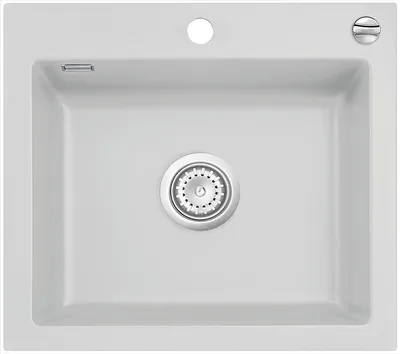 Produktbild von Flächenbündige Spüle MERA 57 F in Alu mit Excenterbedienung