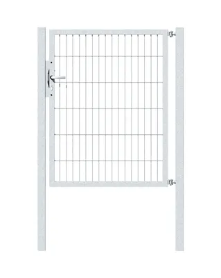Immagine prodotto di Alberts 646196 Cancello singolo Flexo con accessori, zincato a caldo, larghezza 100 cm, altezza 120 cm
