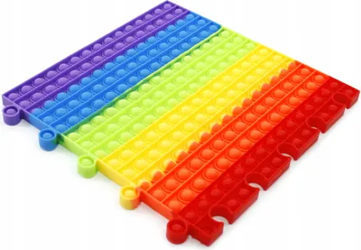 Produktbild von Riesiges XXL Pop It Puzzle - Push Bubble Fidget Toy Anti-Stress Spielzeug 32cm Bunt