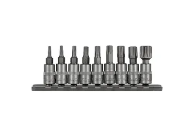 Obrázok produktu pre Sada 9 bitov na nástrčné hlavice TORX, 1/4' Stalco
