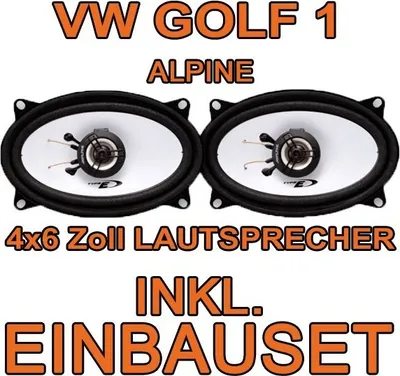 Produktbild von Lautsprecher - Alpine SXE-4625S - 4x6 Koax-System für VW Golf 1 - justSOUND