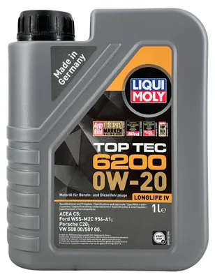 Produktbild von LIQUI MOLY Top Tec 6200 für 0W-20 1 Liter Motoröl Motorenöl WSS-M2C956-A1 C20 509 00 508 00 Öl