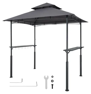 Zdjęcie produktu dla Altana Grillowa Vevor 2430X1500X2500 Mm Mocna Stalowa Zadaszenie Zewnętrzne