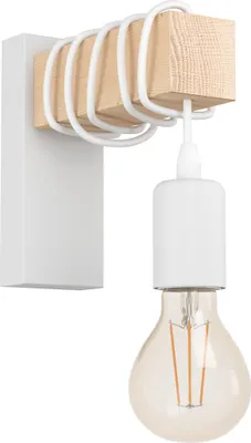 Obrázok produktu pre Nástenné svietidlo Eglo Townhend 43706 E27 10 W biele/hnedé