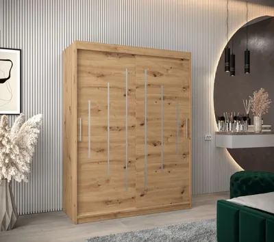 Obrázok produktu pre Šatníková skriňa ELENA - šírka 150 cm, dub artisan