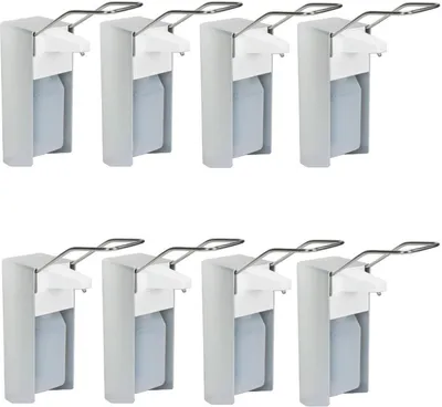 Produktbild von 8 Desinfektionsspender Alu 500 ml Euronorm - LH - Leerflasche - Edelstahlpumpe