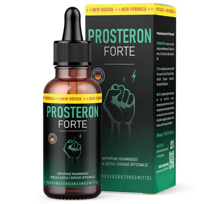 Produktbild von Prosteron Forte Öl-Komplex Tropfen | Mit Vitaminen & Mineralstoffen | Leicht Einzunehmen | 30ml Inhalt