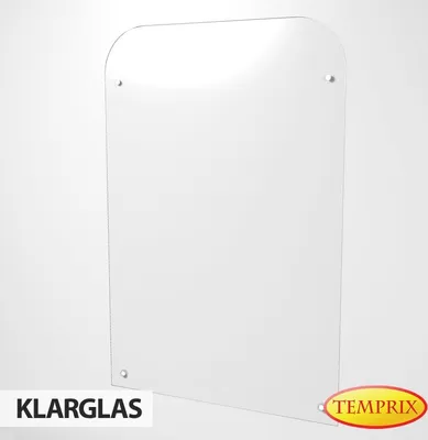 Obrázok produktu pre Tepelná izolácia zo skla | Tepelná ochrana z číreho skla Sandviken 1200 x 800 x 6 mm | Tepelná ochrana stien, ochrana proti iskrám, sklo, ochrana nábytku, ochrana stien