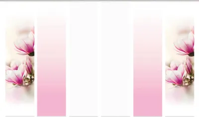 Produktbild von Schiebegardine 6er-Set Magnene rose 60x245 cm
