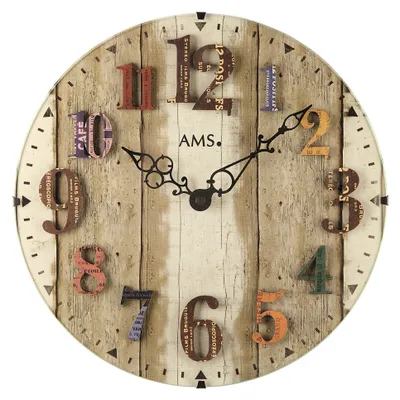 Produktbild von AMS Quarz-Wanduhr, Quarzwerk, D30x4cm, 9423