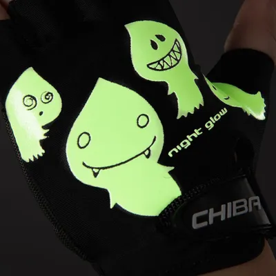 Produktbild von CHIBA Cool Kids - Kinder Fahrradhandschuhe schwarz, Größe M.