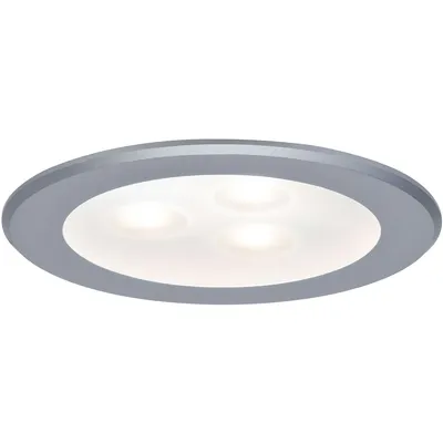 Imagen del producto de Paulmann: Focos empotrables para muebles, LED de alta potencia, 1x3W, 3000K, 3VA, 230V/350mA, 76mm, cromo mate
