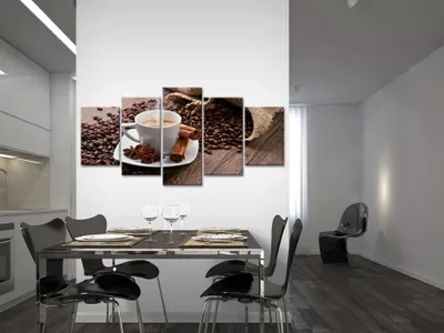 Immagine prodotto di Immagine acustica cucina 200x100 cm immagini schiuma acustica ad alte prestazioni fonoassorbente isolamento acustico tela 5 pezzi parete immagine stanza acustica isolamento acustico 030207-35