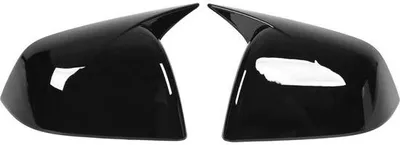 Produktbild von Doppelkupplungsspiegelabdeckung für Model Y 2020-2023, schwarz, lackiert.