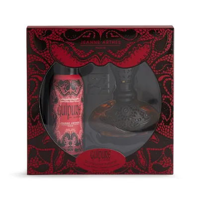 Zdjęcie produktu dla Zestaw upominkowy Jeanne Arthes Gipure & Silk - Migdał, Kokos i Turner, 2 szt