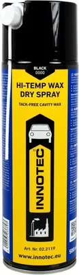 Immagine prodotto di Innotec Hi-Temp Wax Spray Spray protettivo per sottoscocca e cavità Spray grasso nero - Conservazione di livello superiore per il settore automobilistico e industriale