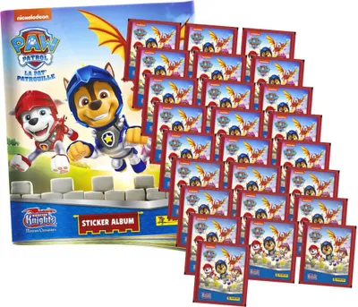 Produktbild von Panini Paw Patrol Sticker - Rescue Knights (2023) - 1 Album + 25 Tüten Sammelsticker