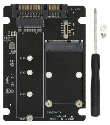 Obrázek produktu pro Adaptér pro SSD s dvojitým slotem, převodník MSATA/M.2 (NGFF) na SATA 3.0