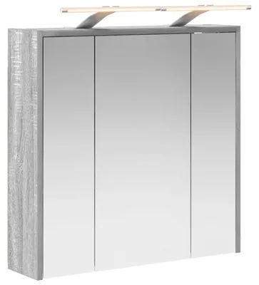 Produktbild von Badezimmerspiegelschrank Graues Sonoma 63,5 x 16 x 62,5 cm