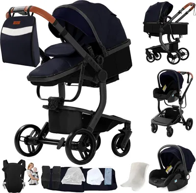 Obrázok produktu pre Detská autosedačka, dizajn 3 v 1, stabilná a pohodlná, BLUE2
