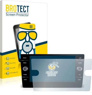 Produktbild von BROTECT Entspiegelungs Schutzglas für Volkswagen Touran 2017 Discover Media 8" 2017-2019 Schutzfolie Panzer Folie Glas Display Schutz matt