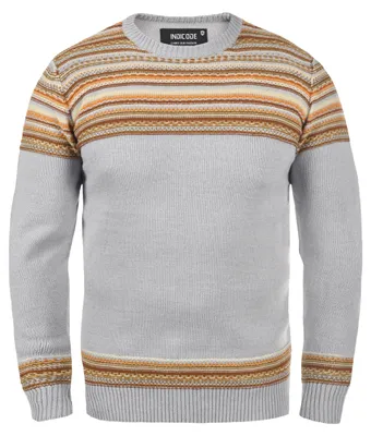 Produktbild von INDICODE IDLurdes Herren Strickpullover Grobstrick Pullover mit Rundhalskragen