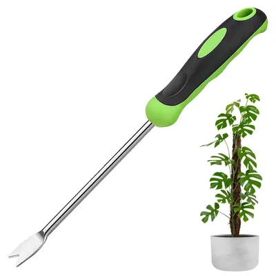 Unkrautentferner, Edelstahl, 33 cm, ergonomischer Griff