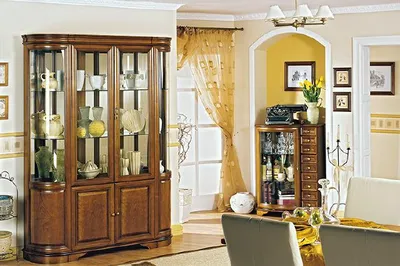 Produktbild von Klassiches Vitrine Kommode Vitrinen Kommoden 2 Vitrinen Landhaus Royal  Zefir 2