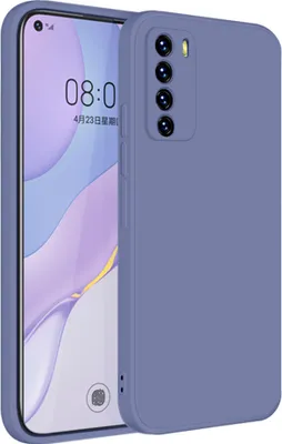 Produktbild von Huawei Nova 7 Hülle, LaimTop Slim Liquid Silikon Gel Gummi Schutzhülle für Huawei Nova 7 Grau
