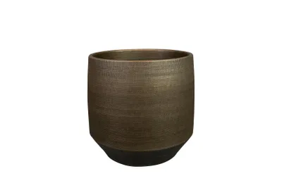 Produktbild von Ter Steege Blumentopf „Norell“, braun, Durchmesser 21 cm, Höhe 20 cm, Öffnung 20 cm