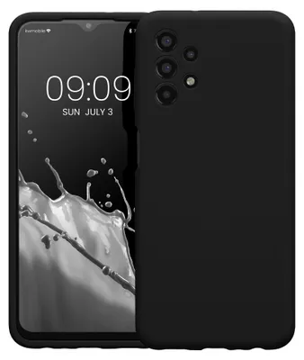 Produktbild von kwmobile Hülle kompatibel mit Samsung Galaxy A13 4G - Hülle Silikon gummiert - Handyhülle - Handy Case in Schwarz