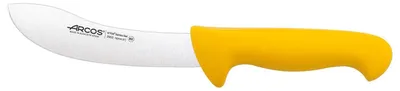 Image de Couteau à dépouiller Arcos couleur - Prof 295300 en acier inoxydable nitrum et mangue lame ergonomique jaune en polypropylène de 16 cm, vitrine
