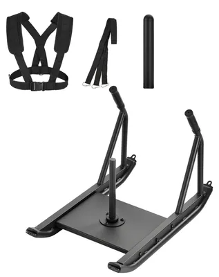 Immagine prodotto di SucceBuy Slitta con pesi per allenamento della forza e fitness, ideale per aumentare la velocità durante gli esercizi sportivi, attrezzo da allenamento con impugnatura, adatto a dischi da 25/51 mm