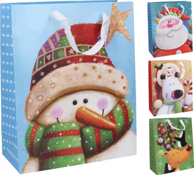 Produktbild von Geschenktüte L 40x30x12 cm Weihnachten