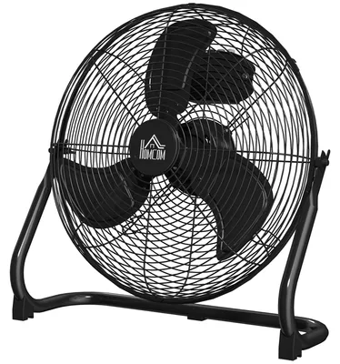 Produktbild von Ventilator für den Schreibtisch, Klimaanlage, 4 Geschwindigkeiten, drehbar, Schwarz
