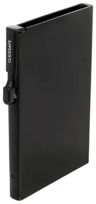 Produktbild von CLICKSAFE Kartenetui SLIM mit Clickbutton schwarz