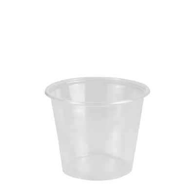 Produktbild von 50 Dressingbecher, PP rund 125 ml Ø 7,1 cm · 5,7 cm transparent