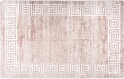 Produktbild von Teppich Waschbar Beige 160x230 cm Rutschfest