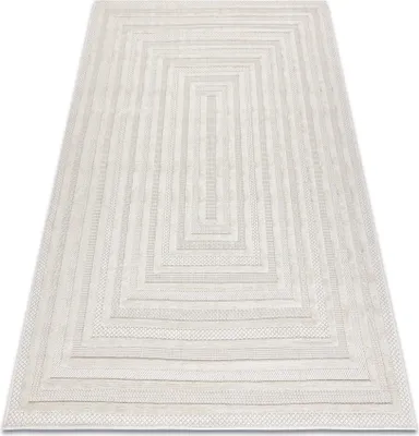 Produktbild von Teppich SANTO SISAL 0999 geometrisch weiß Weiß 200x290 cm