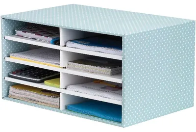 Produktbild von BankersBox Schreibtisch Organizer A4 8 Fächer grün/weiß 1PK