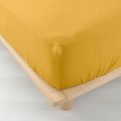 Obrázok produktu pre Vo vnútri: Posteľná súprava (140 x 190 cm), Angelia, žltá, bavlnený mušelín