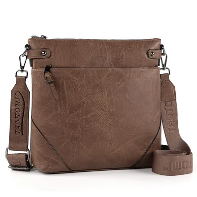 Produktbild von Damen Umhängetasche, Mittelgroß Handtasche Damen mit RFID-Blockierung, Schultertasche Crossbody Bag mit Verstellbar Abnehmbar Breiter Gurt